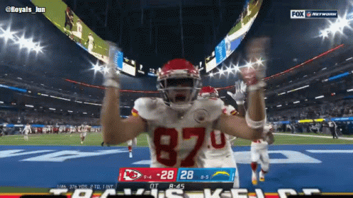 Kansas City Chiefs Travis Kelce Touchdown GIF