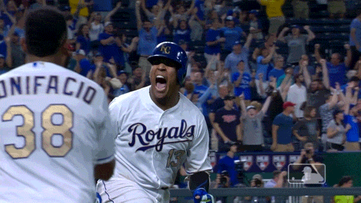 Kansas City Royals Salvy Shouting GIF