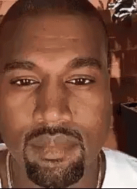 Kanye West Face Blank Stare GIF
