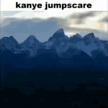 Kanye West Face Jump Scare GIF
