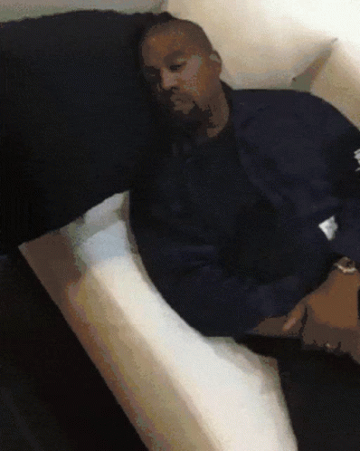Kanye West Nodding Off Sleeping Meme GIF