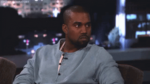 Kanye West Sitting with Eyes Closed