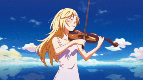 Kaori Miyazono Playing Worlds Smallest Violin GIF