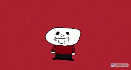 Kapwing Animated Red Shirt Black Pants Cartoon GIF