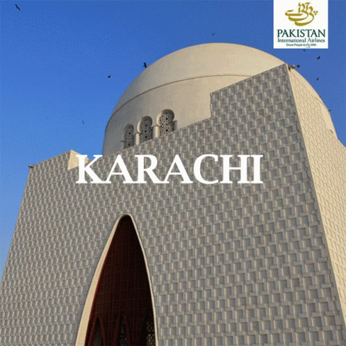 Karachi Sign On Building GIF