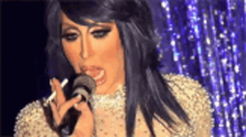 Eating It In Karaoke GIF