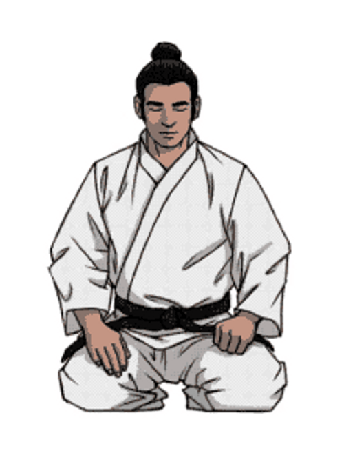 Karate Bow Animation GIF