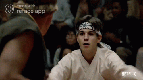 Karate Fight with Netflix Logo