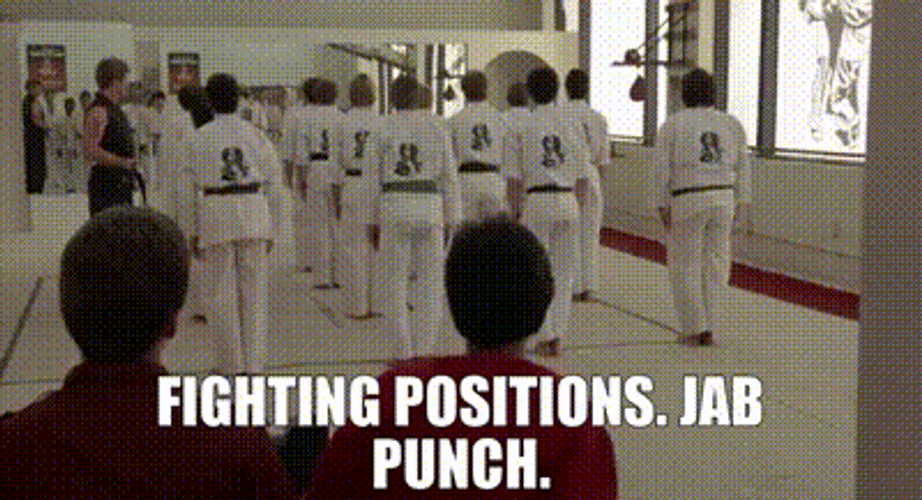 Karate Fighting Position GIF