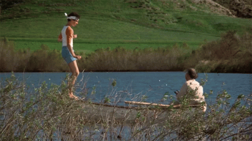 Karate Kid Miyagi Training Balance Is Key GIF