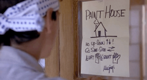 Karate Kid Paint House GIF