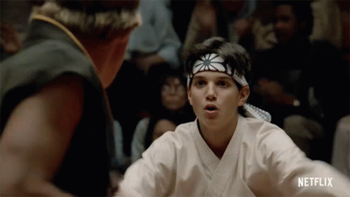 Karate Uniform Man Talking To Another Man Netflix GIF