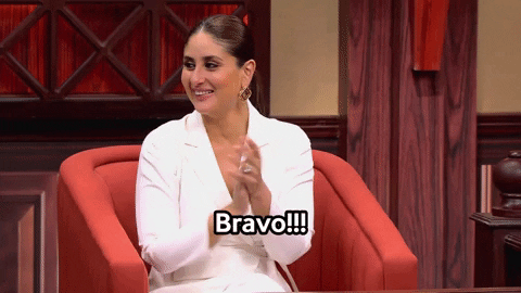 Kareena Kapoor Khan Bravo Clapping Meme GIF
