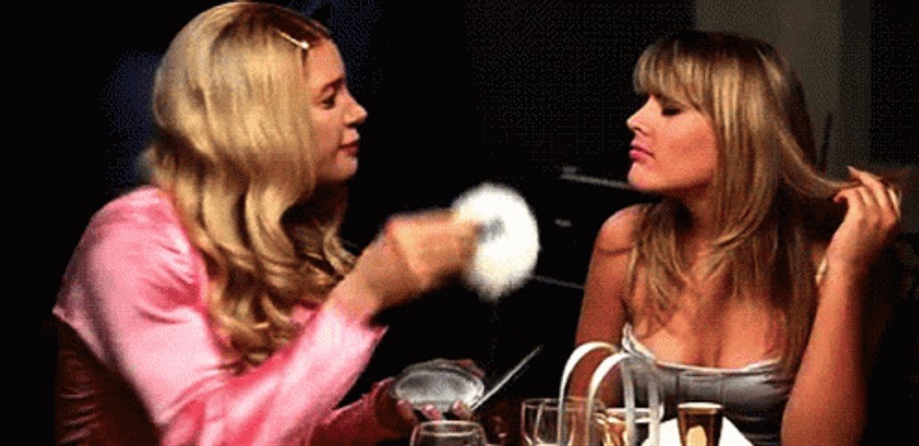 Karen And Kevin Nose Powder White Chicks GIF