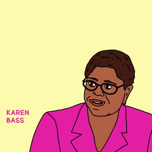Karen Bass Says Great Success Has Come GIF