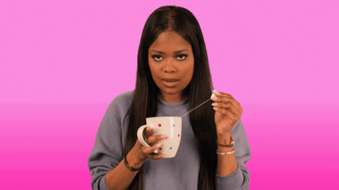 Karen Civil Sips Tea Gossip GIF