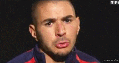 Karim Benzema Cute Sulking Face GIF