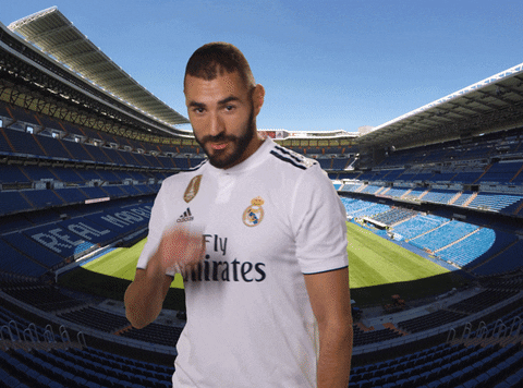 Karim Benzema Fly Emirates Jersey GIF