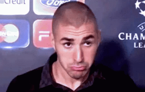 Karim Benzema I Don't Know Reaction GIF