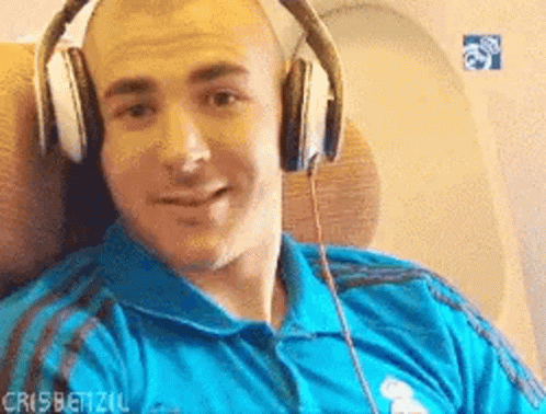 Karim Benzema No Hair Wink Thumbs Up GIF