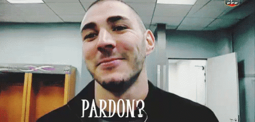 Karim Benzema Pardon Can't Hear Sign GIF