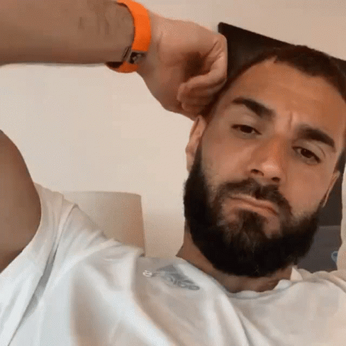 Karim Benzema Showing Bicep GIF