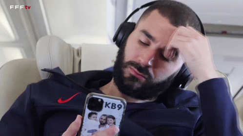 Karim Benzema Wink Peace Sign GIF