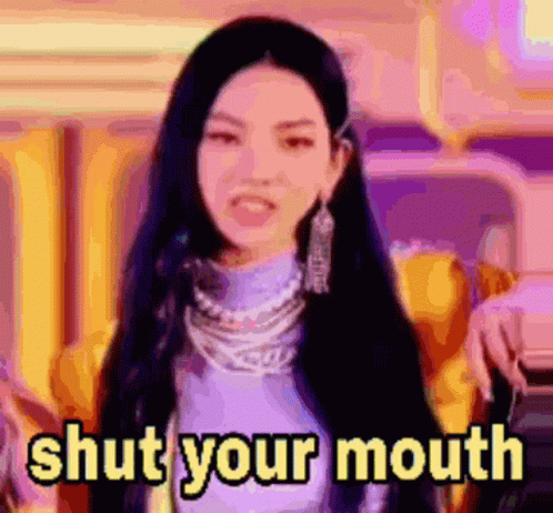 Karina Shut Your Mouth GIF