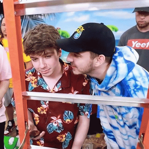 Karl Jacobs Kiss On The Cheek GIF