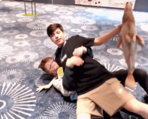 Karl Jacobs Wrestling GIF