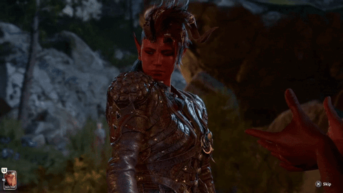 Karlach Catching Blown Kiss GIF