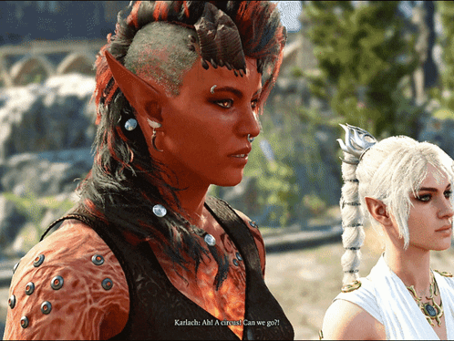 Karlach Hair Partially Shaved GIF