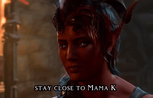Karlach Stay Close To Mama GIF