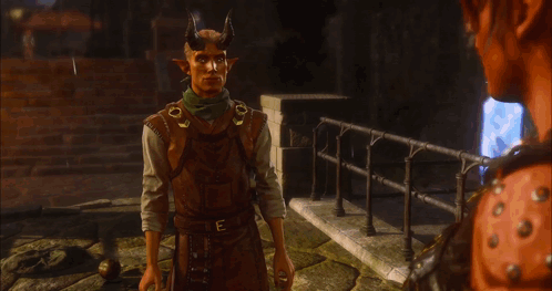 Karlach Welcomed With Kiss GIF