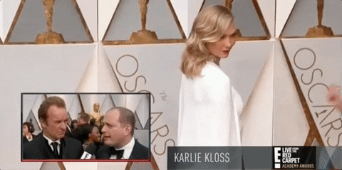 Karlie Kloss Academy Awards GIF