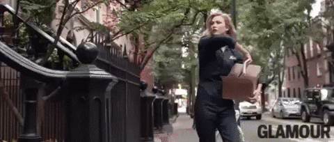 Karlie Kloss Delivery Girl GIF