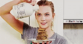 Karlie Kloss Pancake GIF