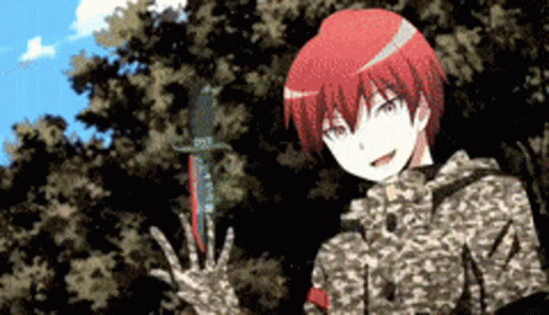 Karma Akabane Assasination Classroom Killing GIF