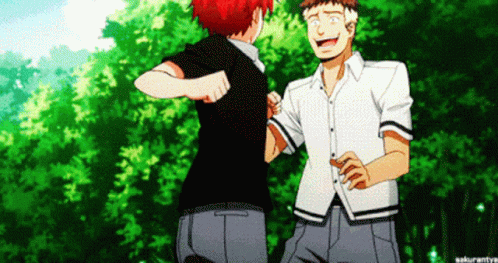 Karma Akabane Assasination Classroom Punch GIF
