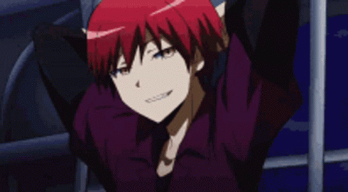 Karma Akabane Assasination Classroom Smirk GIF