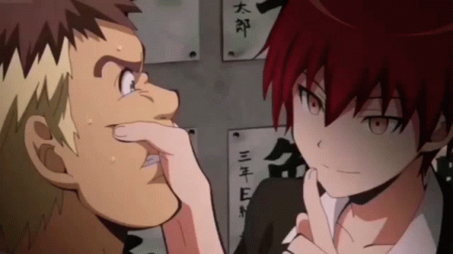 Karma Akabane Assasination Classroom Warning Threat GIF