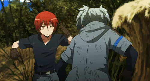 Karma Akabane Vesrus Nagisa Battle GIF