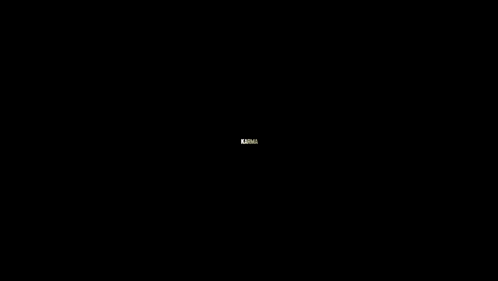 Karma In White Letters On Black Background GIF