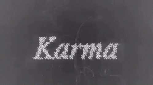 Karma Written On Blackboard GIF