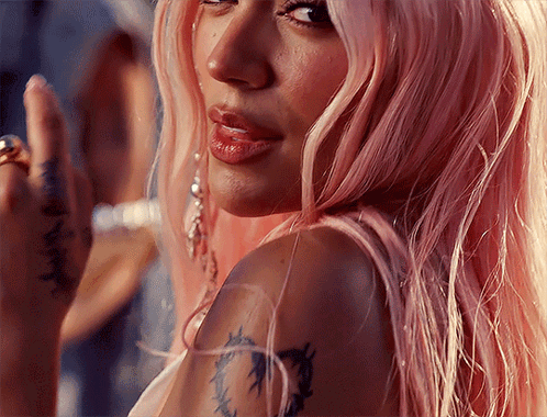 Karol G Pretty Pink Hair GIF
