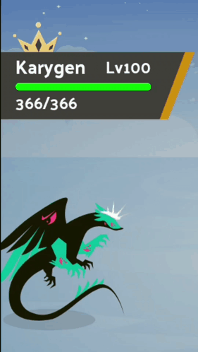 Karygen Level 100 Video Game Screenshot