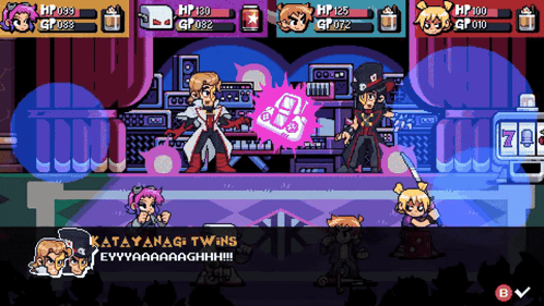 Katayagi Twins Video Game Screenshot GIF