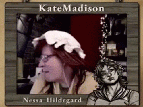 Kate Madison and Nessa Hildegard Hanging on Wall