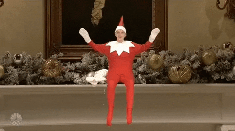 Kate Mckinnon Elf On The Shelf Moving Snl GIF