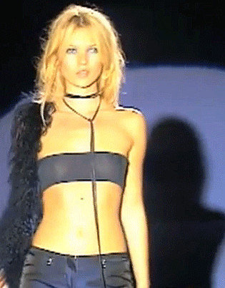 Kate Moss Fierce Pose GIF